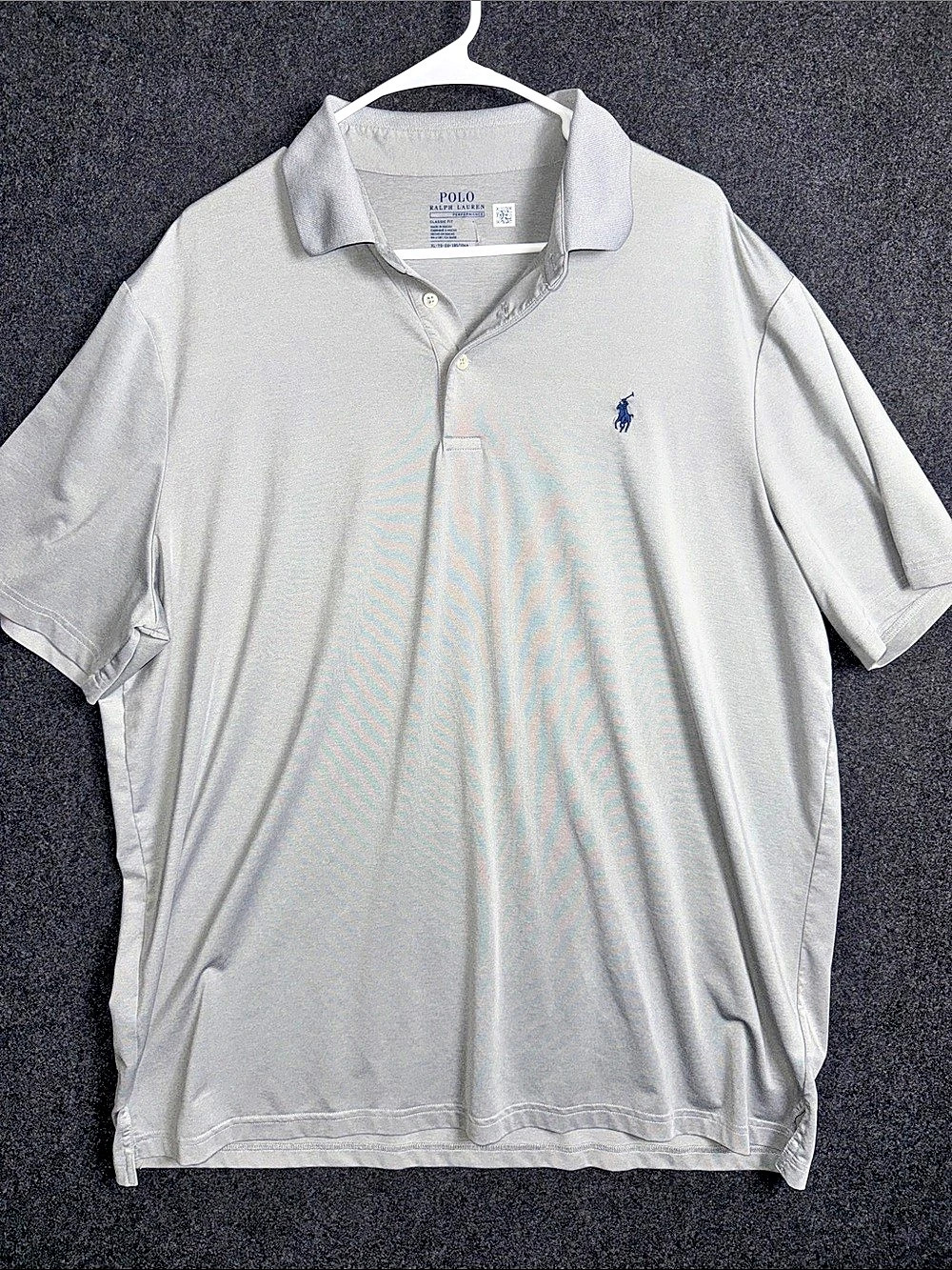 Polo Ralph Lauren Performance Classic Fit Polo Shirt Men's Polo Shirt in Gray